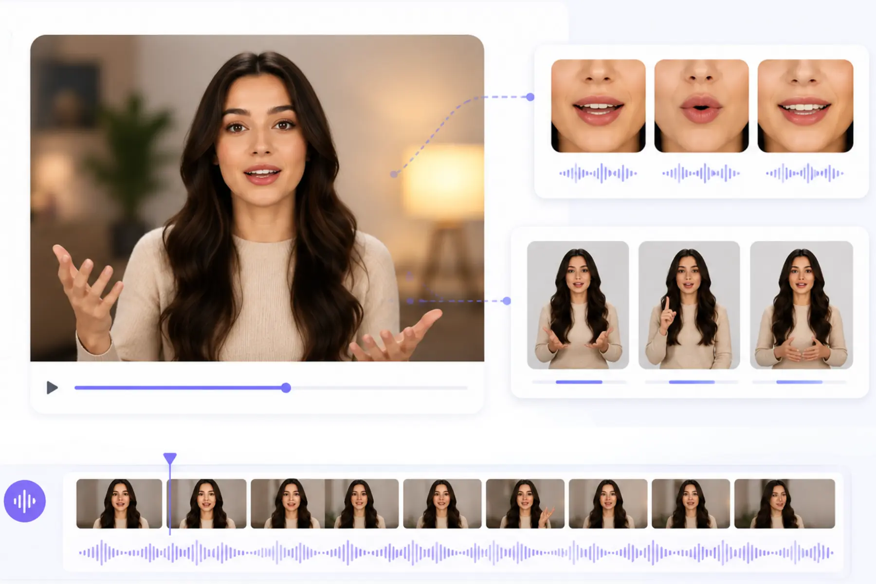 Natural AI Avatar with realistic lip sync for faceless reels